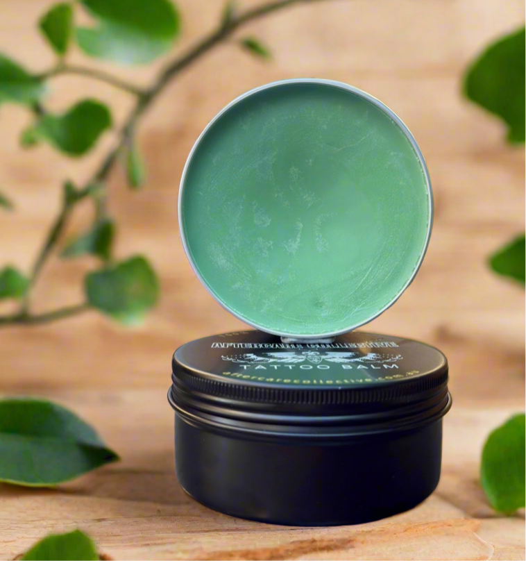 Smoothie bowl artist Tim tattoo balm/glide aftercare collective website should