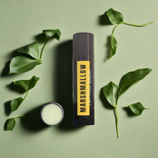 Marshmallow tattoo balm stick from aftercare collective 5g