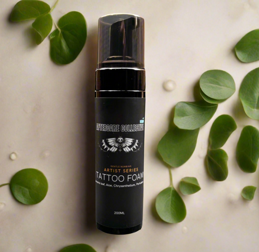 Tattoo cleansing foam 200ml artist series from aftervare collective