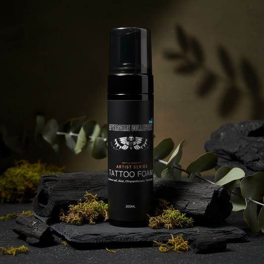 Tattoo cleansing foam 200ml artist series from aftervare collective