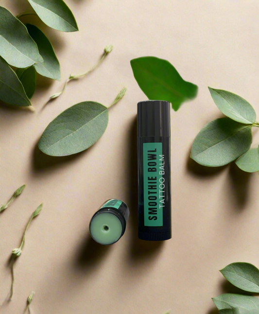Smoothie bowl tattoo balm stick from aftercare collective