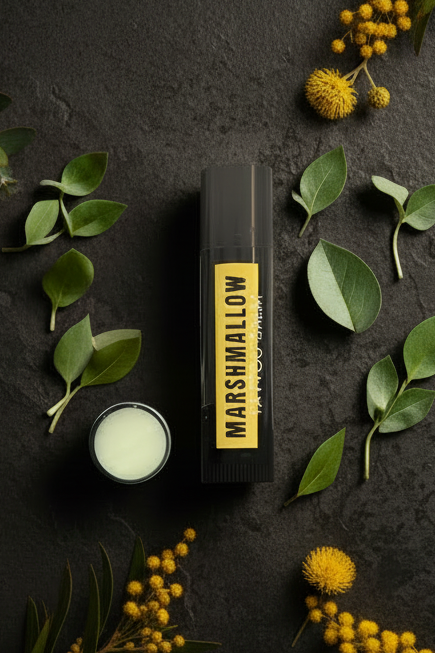 Marshmallows w tattoo balm stick vegan wholesale 25 pack from aftercare collective