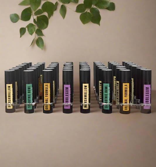 Tattoo balm stick mixed flavour box by aftercare company elective are collective wholesale