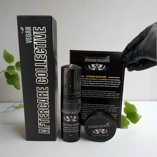 Best Tattoo Balm & Cleansing Foam – Premium Tattoo Aftercare Kit with Healing Balm and Antibacterial Cleanser for Tattoo Healing and Hydration”