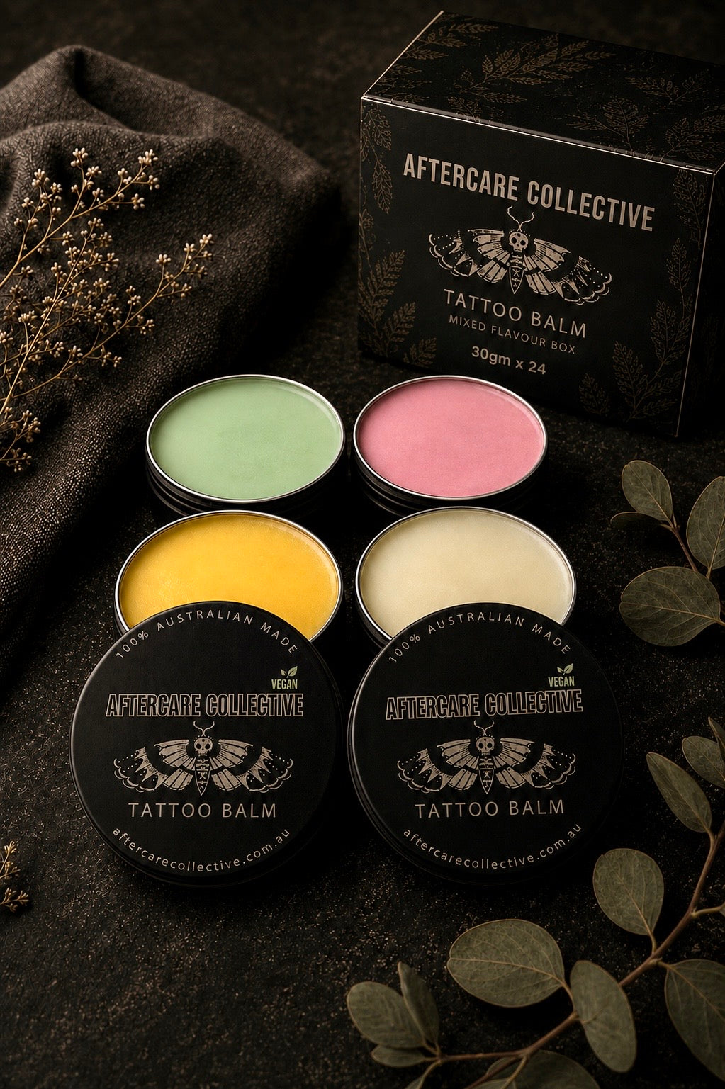 Mixed Flavour Tattoo Balm Box | 24 × 30g (Wholesale)