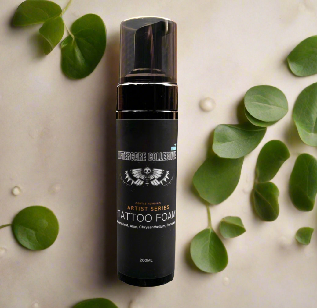 Tattoo cleansing foam 200ml artist series from aftervare collective 