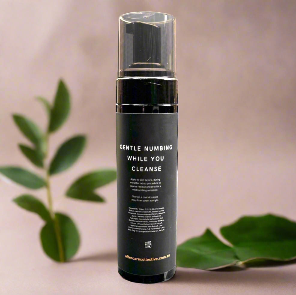 Tattoo cleansing foam 200ml artist series from aftervare collective 