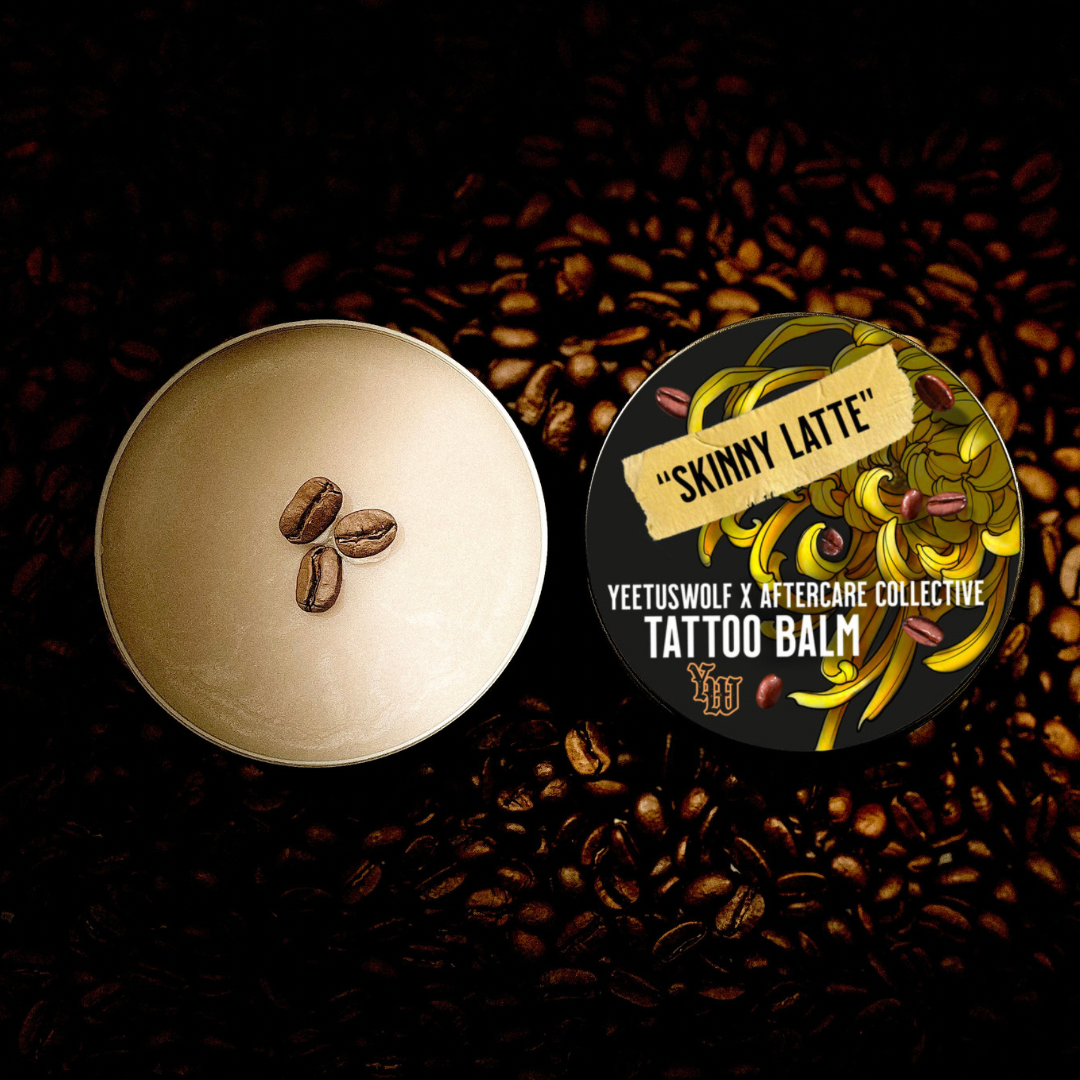 SKINNY LATTE TATTOO BALM ~YEETUS WOLF x AFTERCARE  COLLECTIVE